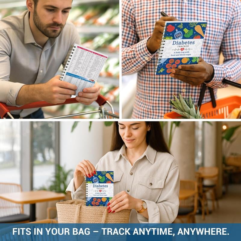 📘✨Special for Diabetes - Diabetes Tracker Book with Food List