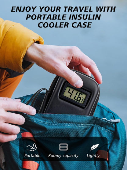 🏆Flash Sale 49% OFF -- ⏰❄️Insulin Cooler Travel Case with Temperature Display