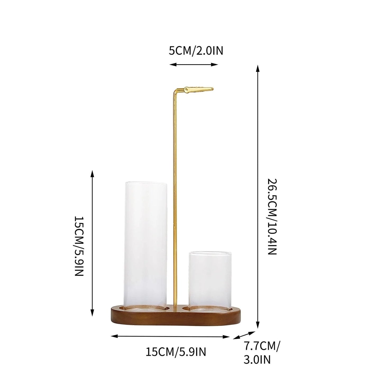 2-in-1 Glass Incense Holder and Sticks Organizer