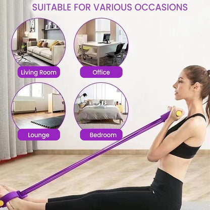 8-Tube Pedal Resistance Device - Detachable And Adjustable Pedal Resistance Device