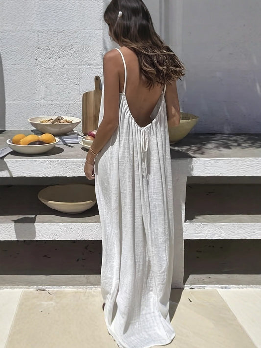 🔥💃Backless Spaghetti Strap Maxi Dress