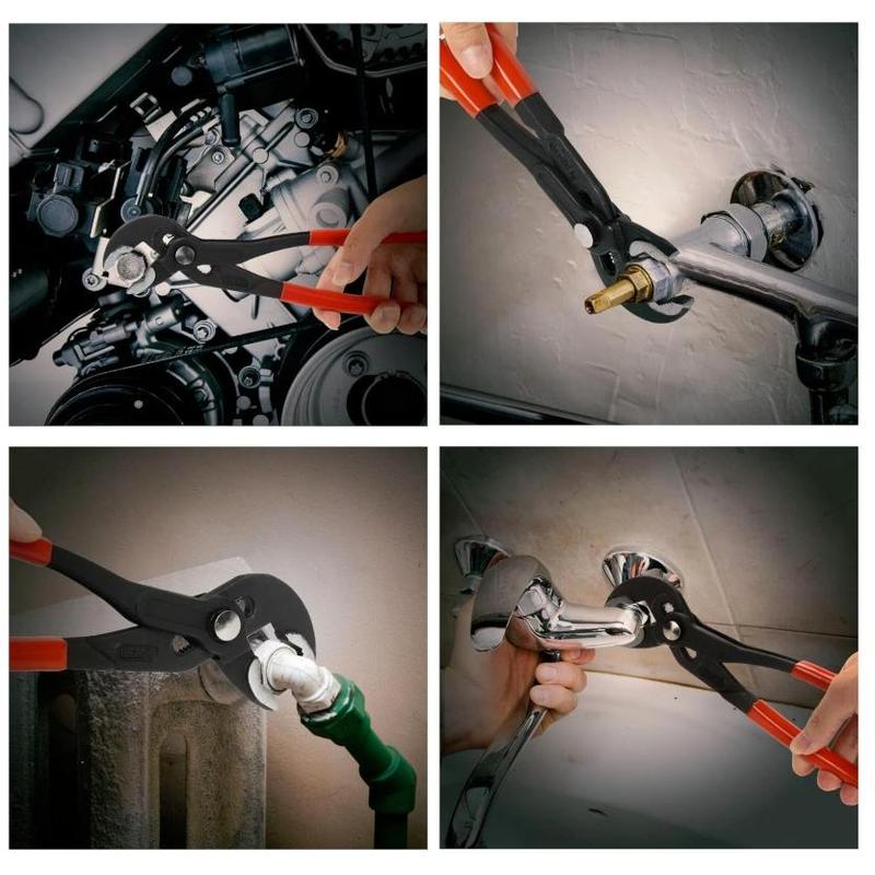 Groove Joint Pliers 5 Inch with Fast Adjustable Pliers V-Jaw Tongue and Groove Pliers Wrench for Water Pump