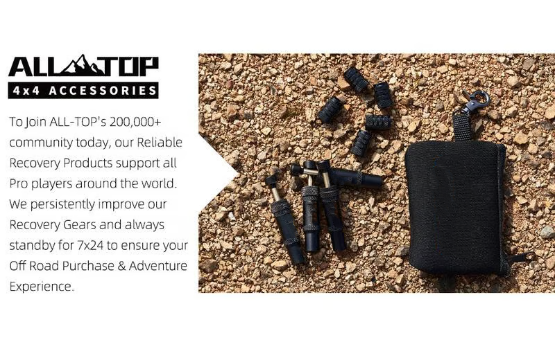 Adjustable Auto-Stop Air-Down Deflator, 10-30 PSI, 4PCS