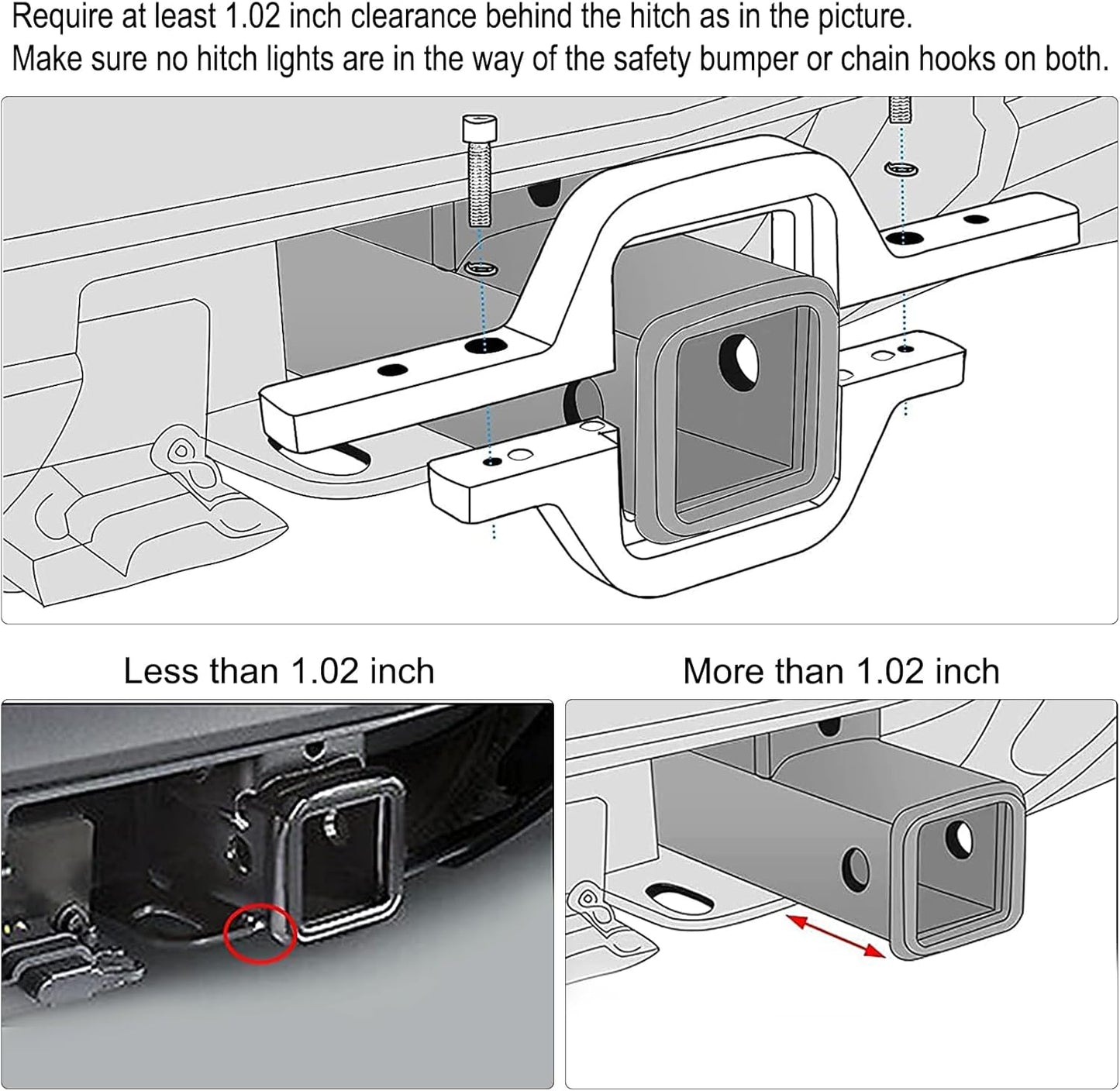 2pcs 4 Inch LED Pods with Tow Hitch Mounting Brackets