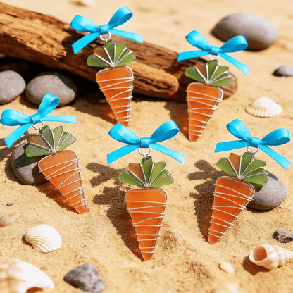 🐣🌊Easter wire wrapped acrylic ornaments ✨Shaped by Nature & Crafted by Hand💝