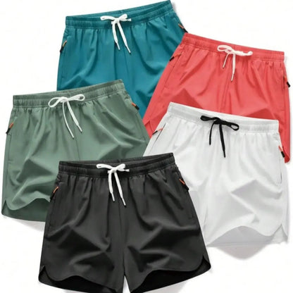 🔥🏃‍♂️Men’s 5-Inch Running Shorts – Quick-Dry Athletic Gym Shorts (1 Set OF 5 Pack)