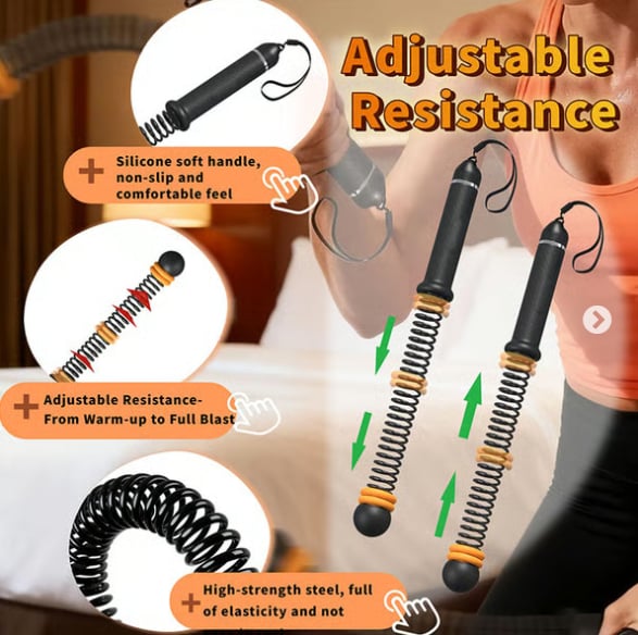 Adjustable Ropeless Battle Ropes Training