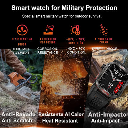 Men's Military Outdoor Sports Smart Watch for Android & IOS