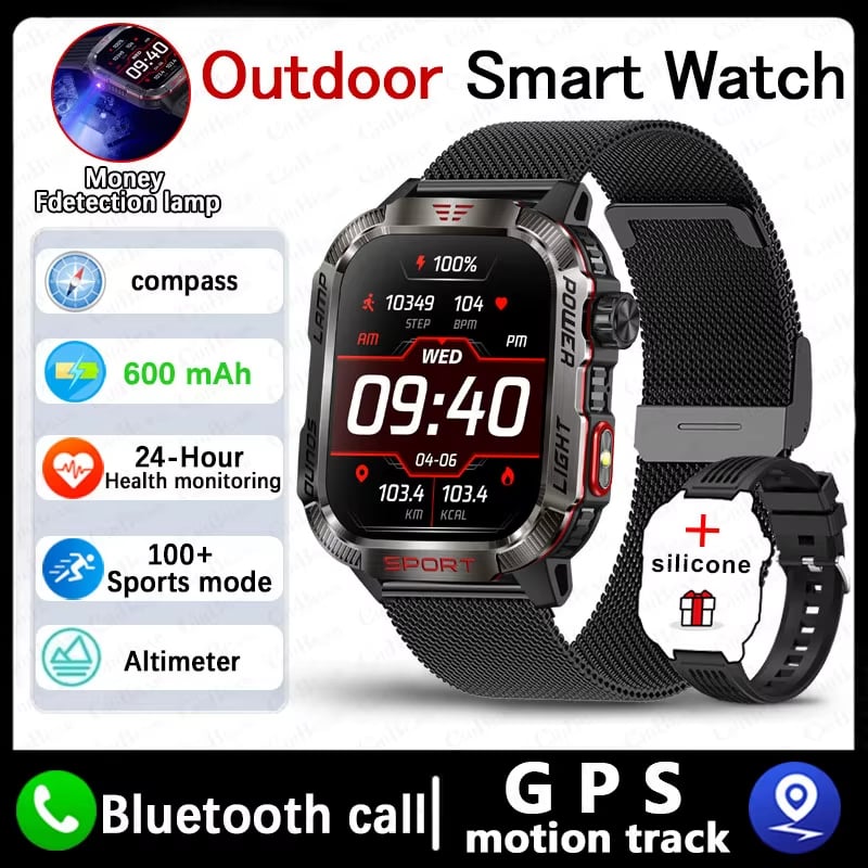 Men's Military Outdoor Sports Smart Watch for Android & IOS
