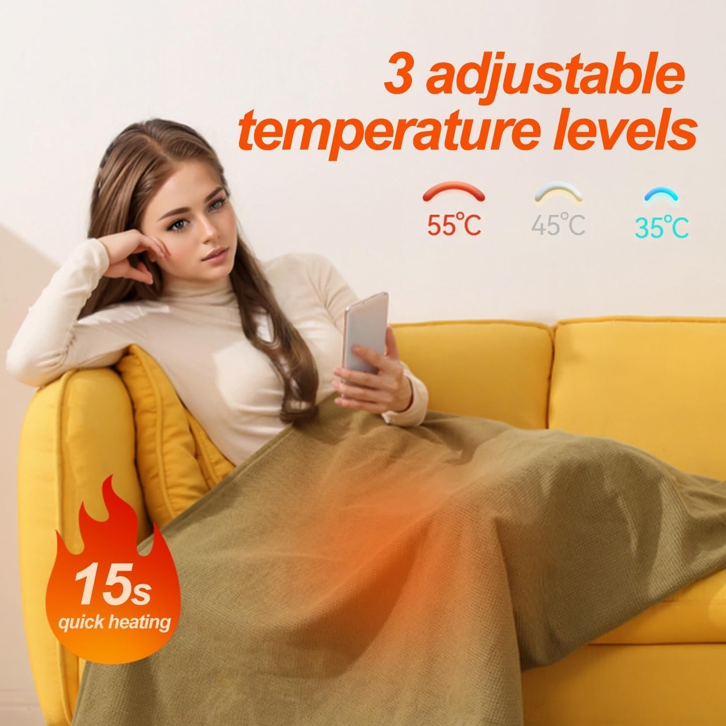 🎄🔥Portable Heated Blanket Shawl