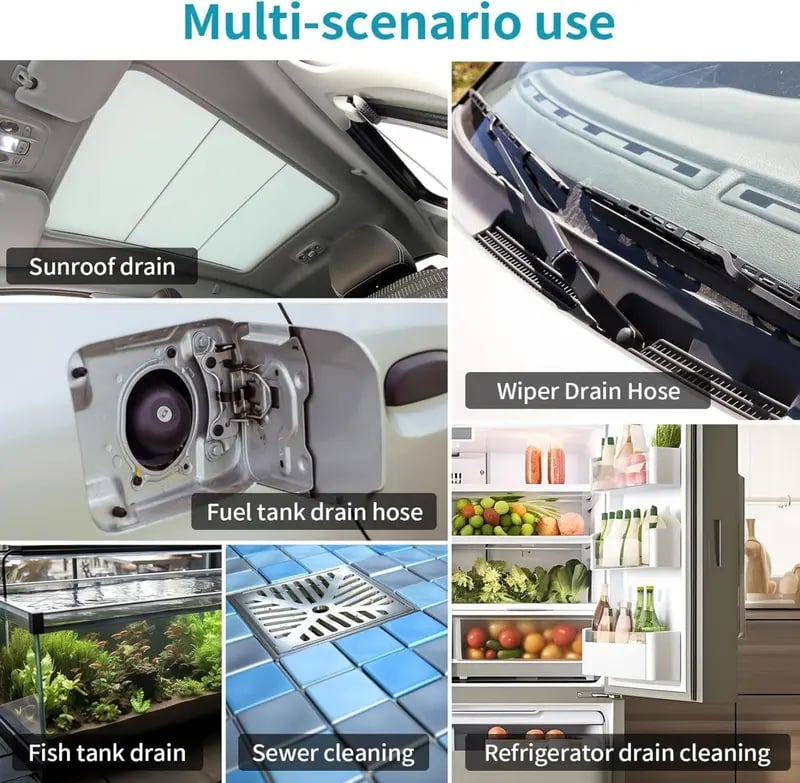 Car Sunroof Drain Clog Remover - 197inch(5m)