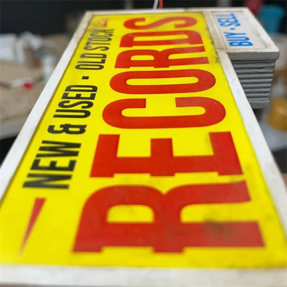 🔥💽Record Store Retro Wall Light - Record Collector Gift✨