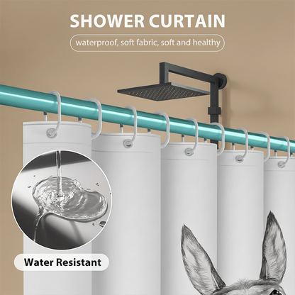 Funny Donkey Shower Curtain