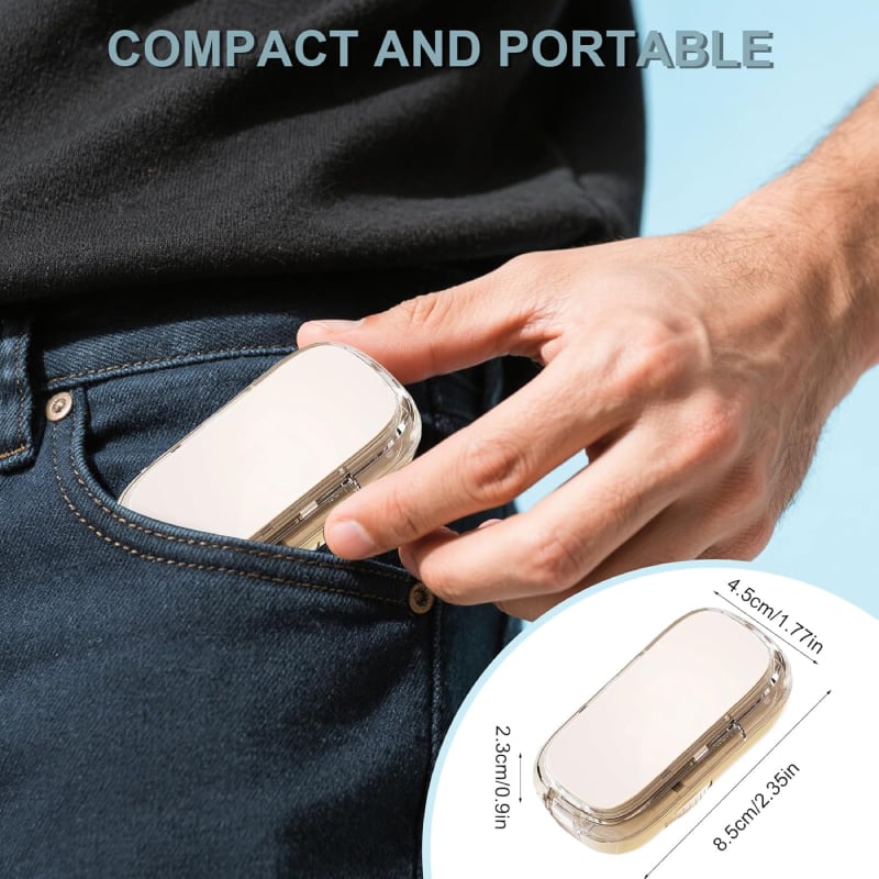 Pills Splitter Portable Multifunctional Convenient Pill Case