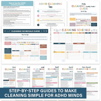 📅 New Release📕2026 version ADHD Cleaning Planner - Cleaning Schedule and Checklist Organizer for Adults and Teens