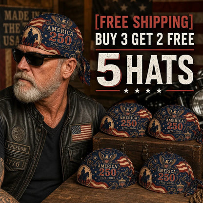 America 250 Cycling Pirate Hat / Biker Headwrap