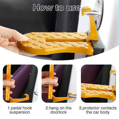 🔥Limited Time 49% Off✨1 Count SUV Roof Step Assist, Car Door Hook-On Foot Pedal