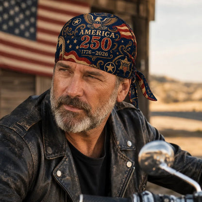 America 250 Cycling Pirate Hat / Biker Headwrap