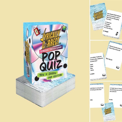🎶Lyrically Correct Pop Quiz 90s & 2000s Edition Music Trivia Game