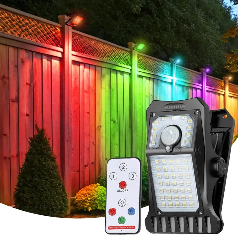 USB & Solar-Powered Four-Colour Adjustable Torch for Outdoor Use