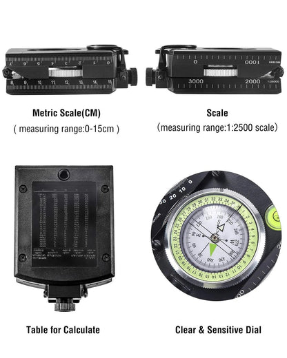 🎁Multifunctional Military Aiming Navigation Compass Compass