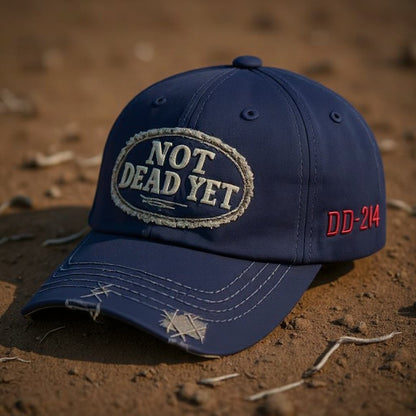 NOT DEAD YET - Vintage Washed Baseball Cap💎