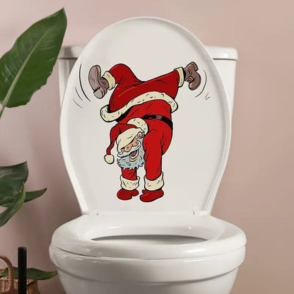 Christmas toilet stickers