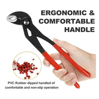 Groove Joint Pliers 5 Inch with Fast Adjustable Pliers V-Jaw Tongue and Groove Pliers Wrench for Water Pump