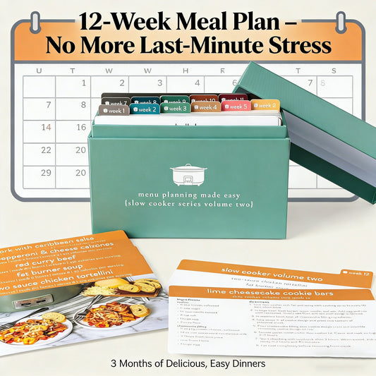 🍽️ Meal Planning Kit with 103 Photo Recipe Cards
