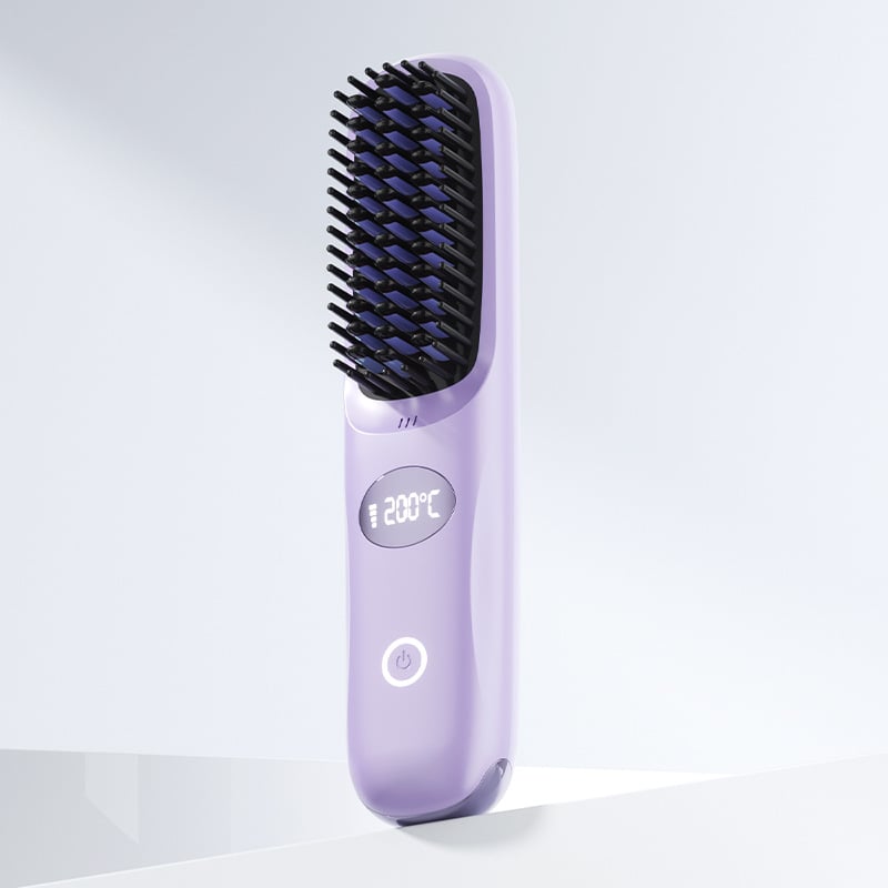 💖2-in-1 Straightening & Curling Cordless Hot Brush