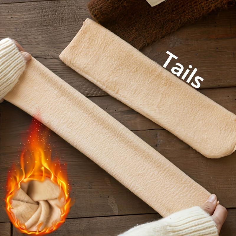 5 pairs of thick fleece-lined, warm, self-heating snow socks