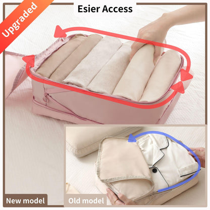 6-Piece Travel Compression Bags Set
