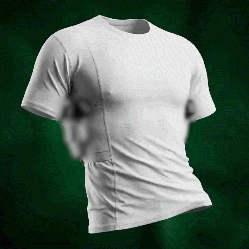Ghost Tee-Concealed Carry Crew Neck Tee