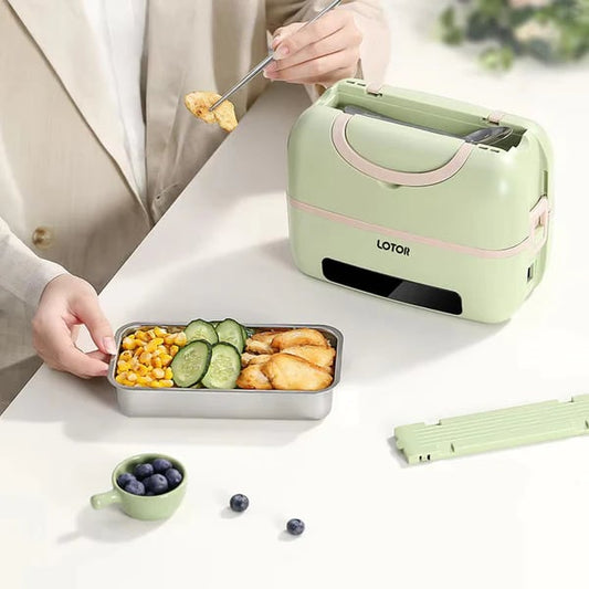 🔥Hot Sale 49% OFF🔥1.2L Portable Electric Lunch Box with Double-Layer