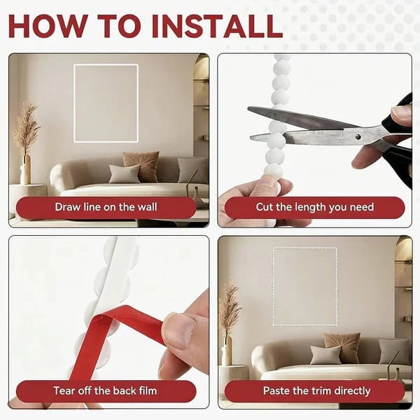 DIY Self Adhesive Decorative Molding Trim