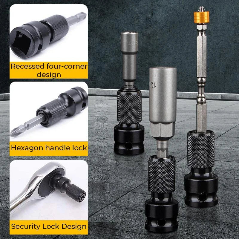 💥 1/4" Hex Shank Socket Converter – 1/2" to 1/4", Quick Release ⚙️