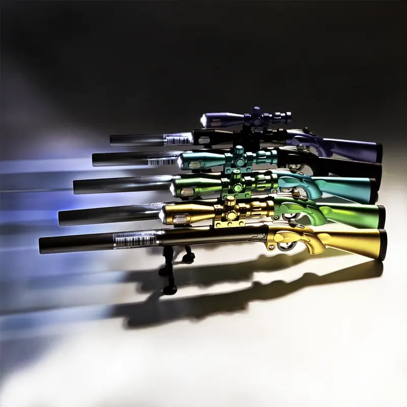 Military-Inspired LED Rifle Pen – Smooth Writing & Unique Design