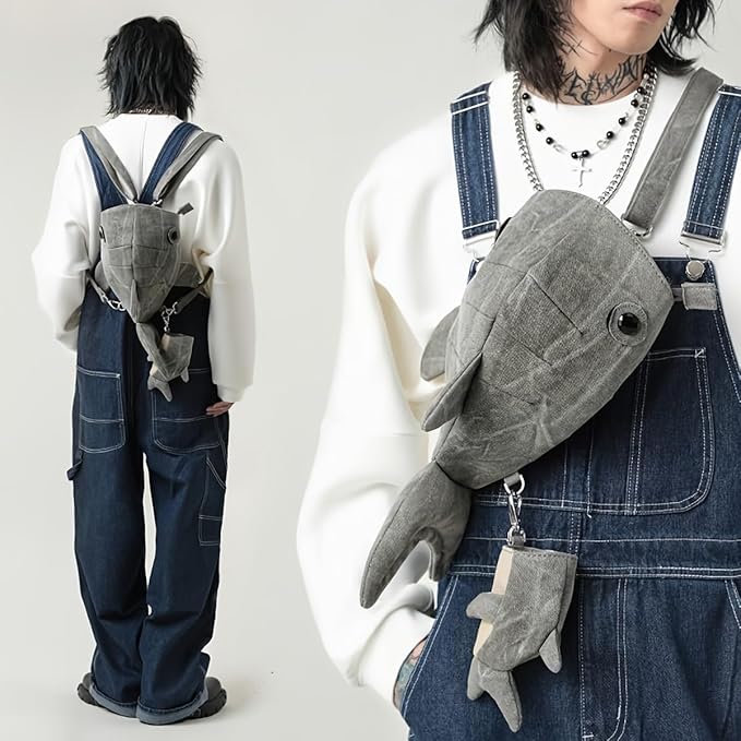 Unisex Whale Shark Crossbody Bag