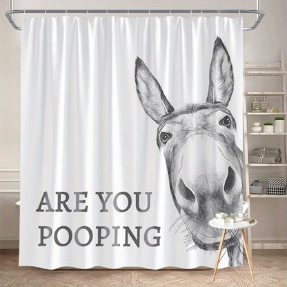 Funny Donkey Shower Curtain