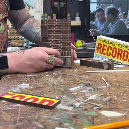 🔥💽Record Store Retro Wall Light - Record Collector Gift✨