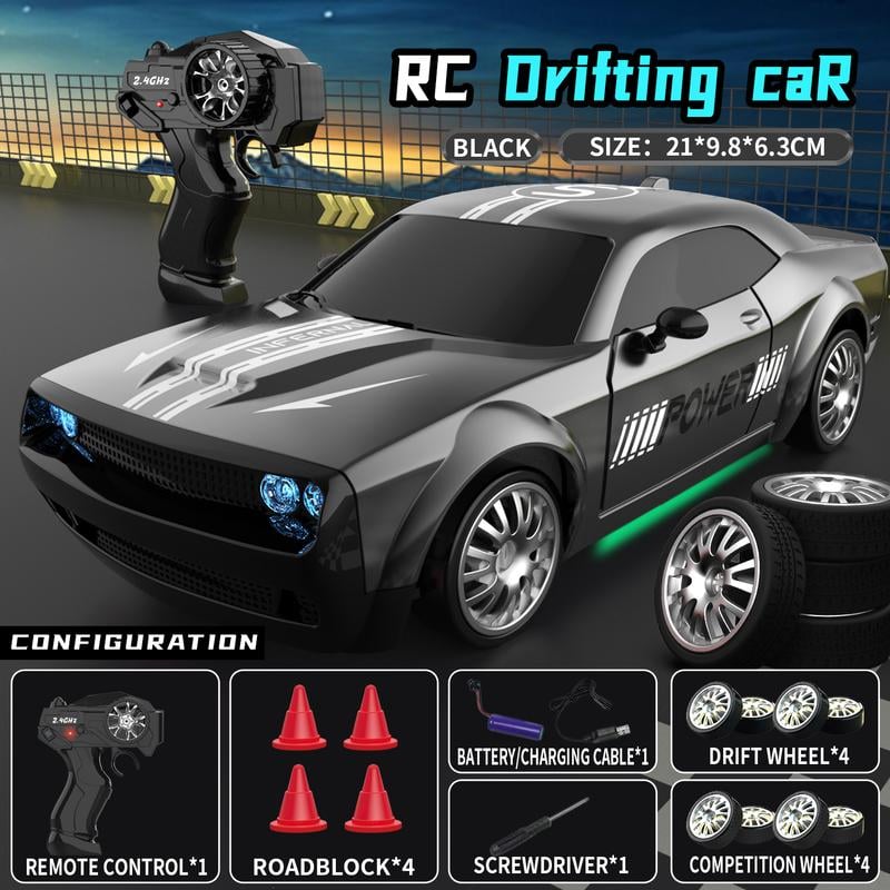 🎄Gifts For Children🎁🏀RC Drift Racing Car 1:20 Scale Model with 2.4GHz Remote 360° Spins & LED Lights