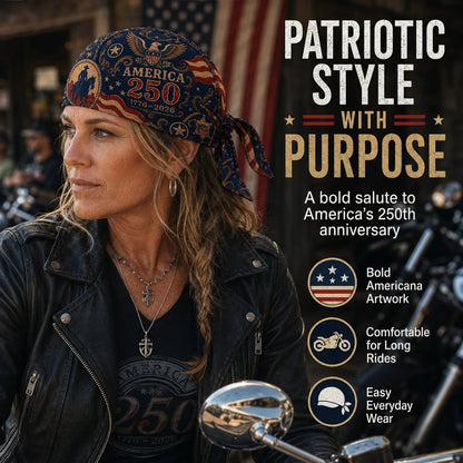 America 250 Cycling Pirate Hat / Biker Headwrap