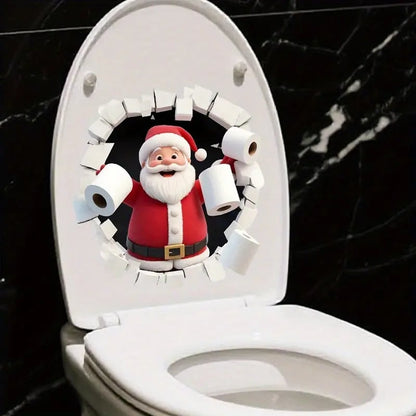 Christmas toilet stickers