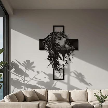🔥🔥Jesus Cross Iron Sign Christ Wall Art Decor✝️🖼️ Elevate Your Space with Spiritual Elegance 🙌✨