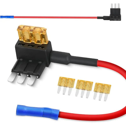 12V Add-A-Circuit Fuse Tap Kit ⚡🚗 4 Types in One Pack