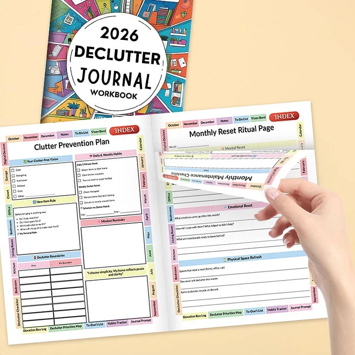 🔥LAST DAY 50% OFF - ✍️2026 Declutter Journal Workbook