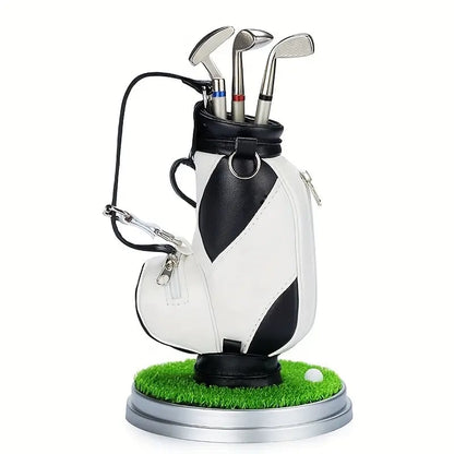 ⛳Golf Pen Holder + 3-Pen Set🏌️‍♂️Elevate Your Office Desk – A Hole-in-One for Style & Function