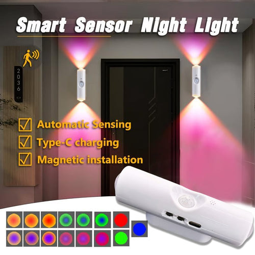 🔥Rechargeable Smart LED Motion Sensor Ambient Light