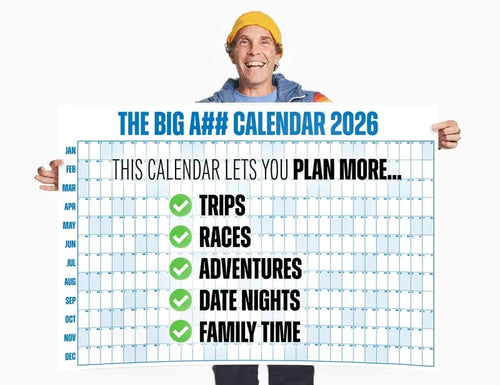 🔥📅The Big A## 2026 Wall Calendar - Flexible Dry-Erase Material ✍️Design Your Amazing Year!🏃