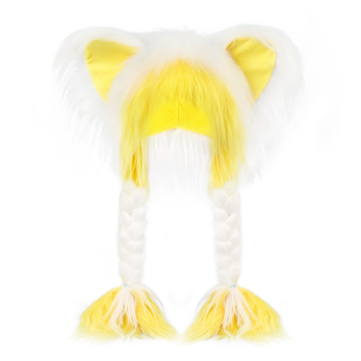 🔥Soft Furry Animal Ear Hat with Braids